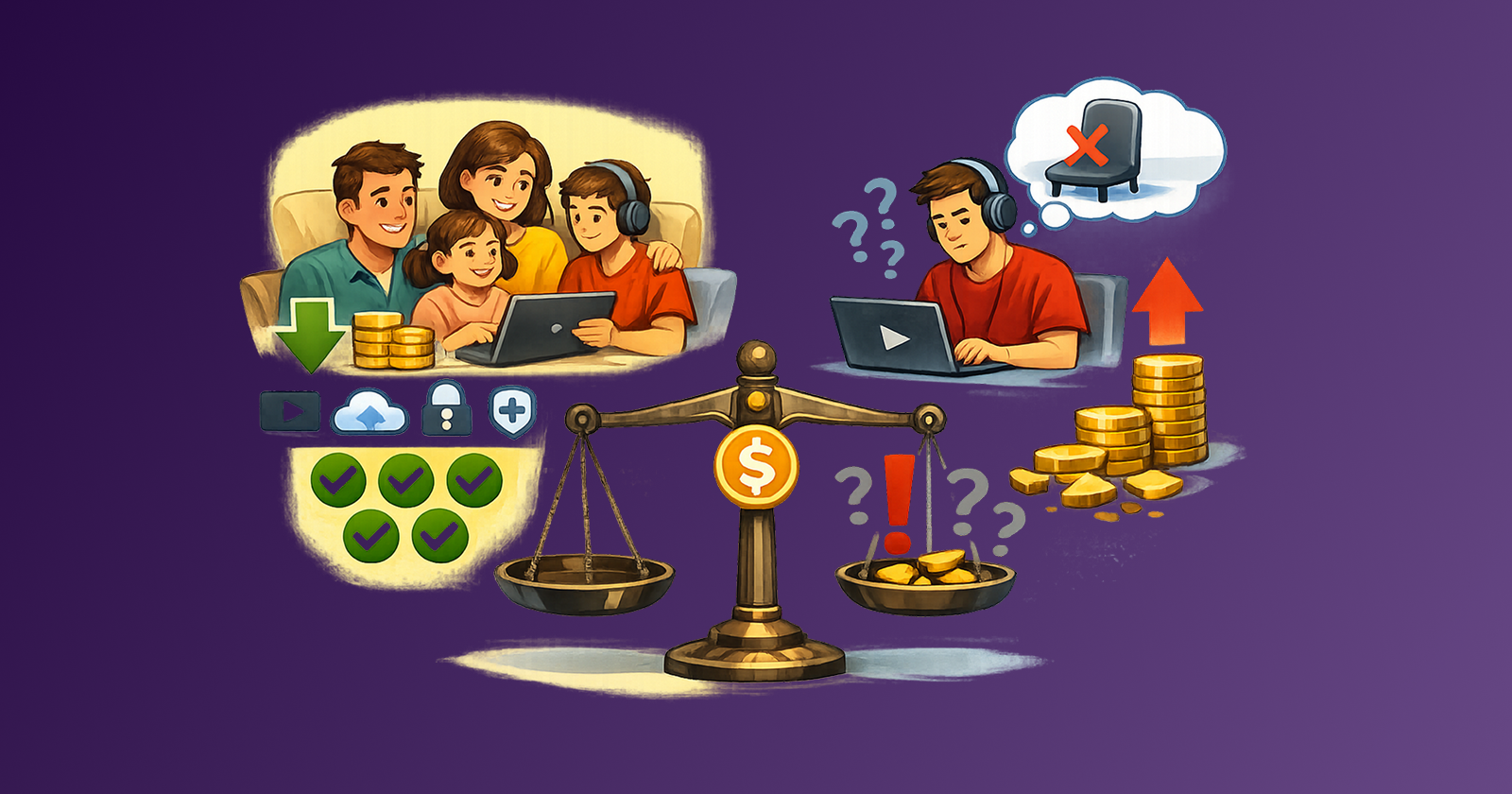 Family Plans vs Individual Plans: When Sharing Saves Money (and When It Does Not)