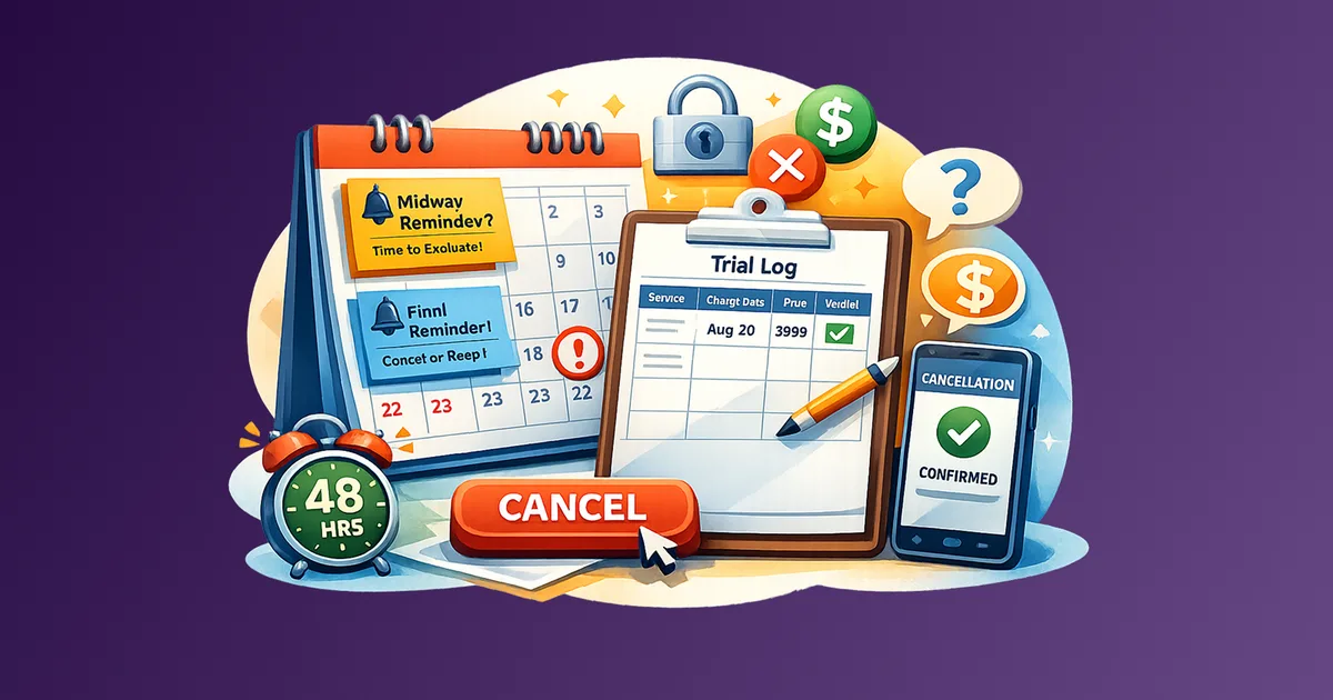 How to Avoid Free Trial Traps: A Calendar-First System That Stops Surprise Charges