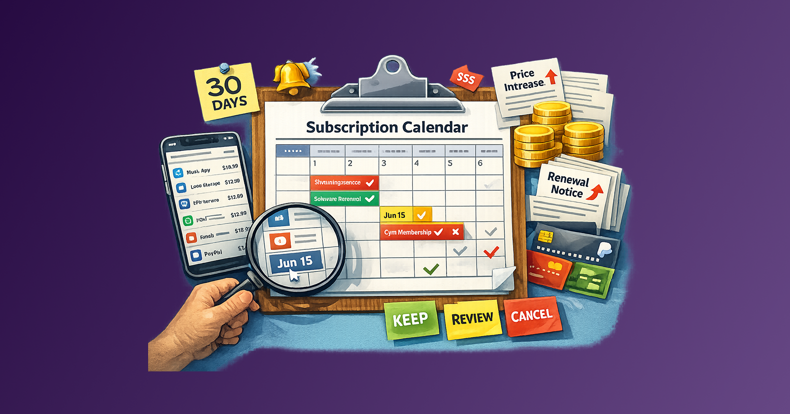 How to Set Up a Subscription Calendar: Track Renewals, Annual Fees, and Price Changes
