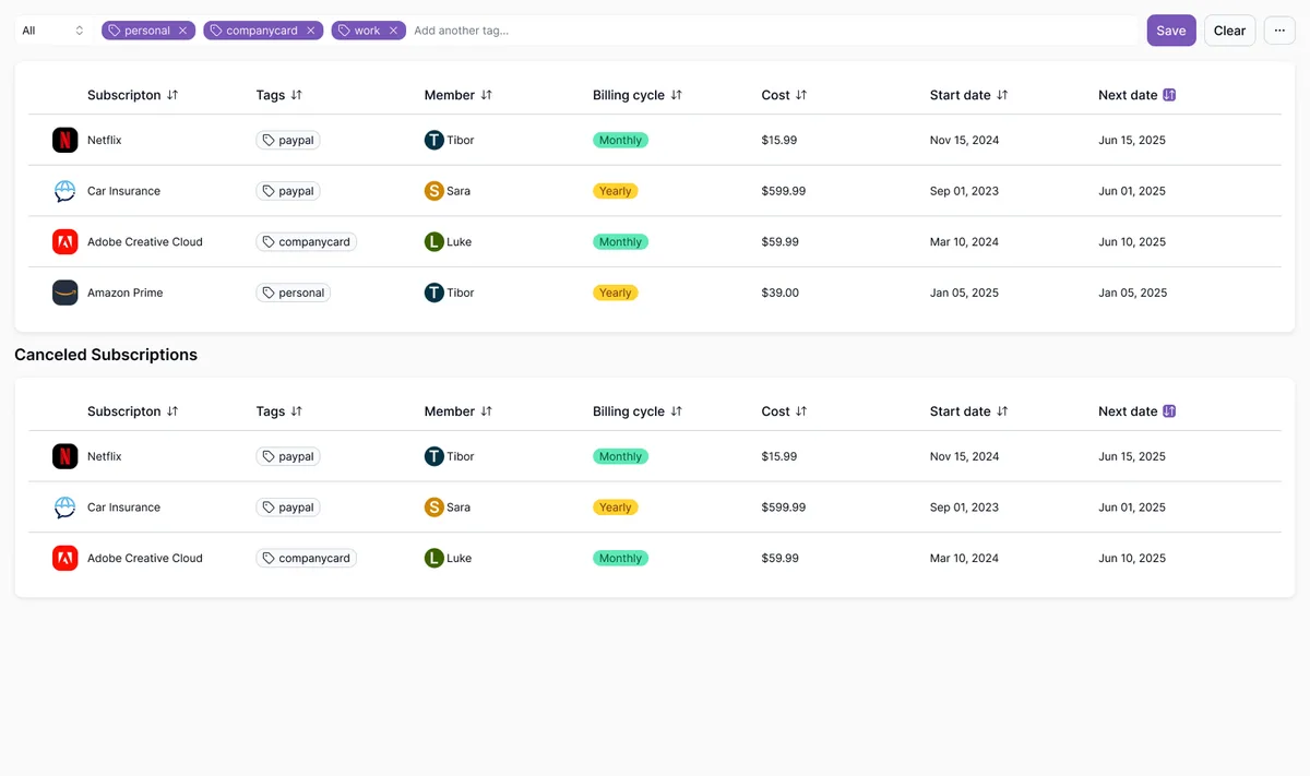Subtrakr organize everything preview