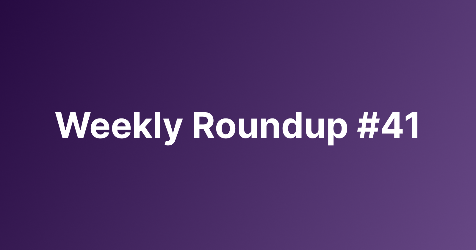 Subtrakr Weekly Roundup #41